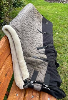 Stájová deka HV Polo -Francis taupe 125 cm - 5