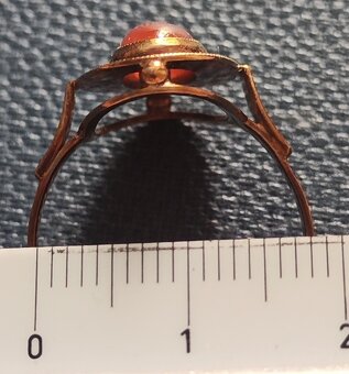 Dámský zlatý prsten - 5