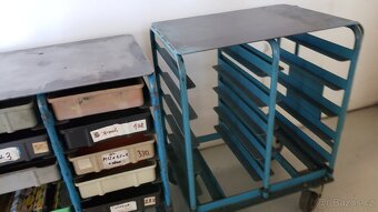 Vozíčky s bedničkami, na materiál, na sklad - 5