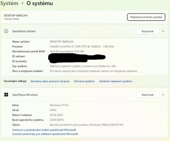 X1 - PC sestava, monitor, myš a klávesnice - 5
