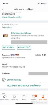 Nintendo Switch lite Hyrule Edition (nové, nerozbalené - 5