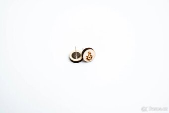 Náušnice Space root - gravírované - 5