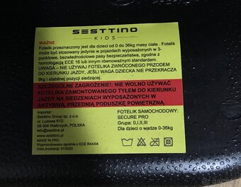 Autosedačka - Sesttino Secure Pro 2024 - 5