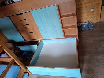 Vyvýšená postel s úložným prostorem - 5