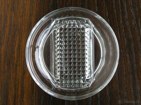 Skleněný podnos na dort tácy a struhadla - 5