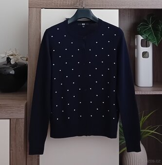 Uniqlo dámský svetřík kardigan vel. S 100% vlna nový - 5