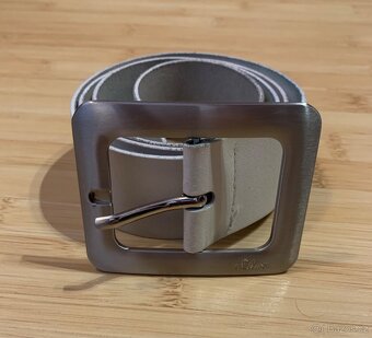 Kožený pásek opasek 85 cm zn. S’Oliver - 5