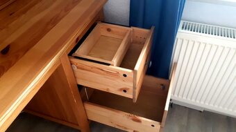 Psací stůl IKEA - masivní dřevo, borovice - 5