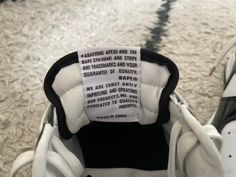 BAPE Bapesta Black/ White - Velikost 43 NOVÉ - 5