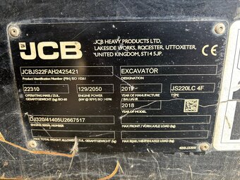 JCB – JS 220 LC 4 F - 5