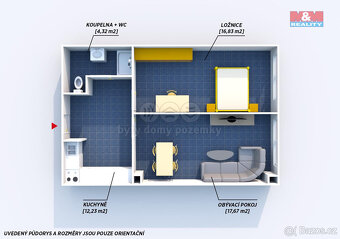 Pronájem bytu 2+kk, 51 m², Strašice - 5