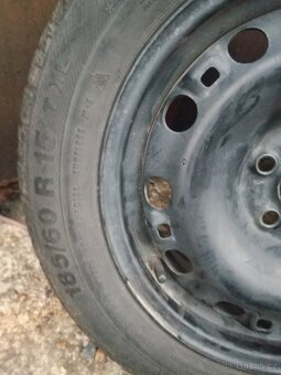 zimni sada 5x100x15 s pneu rozmer 185 60 15, skoda,seat,wv - 5