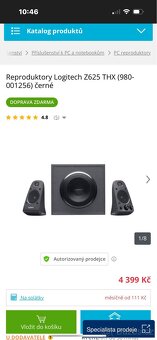 Reproduktory Logitech Z625 THX - 5
