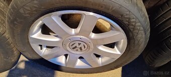 Alu kola VW R16, 5x112, ET50, 6,5J, střed 57,1mm.
Bez pneu - 5