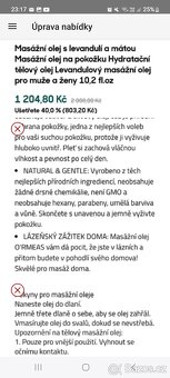 Órmeas Masážní olej s levandulí a mátou - 5