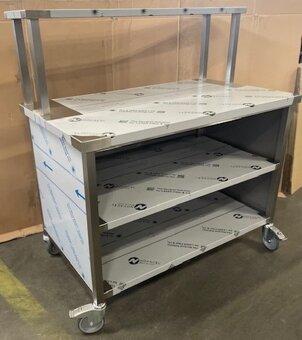 Nerezový stůl, pojízdný - 5