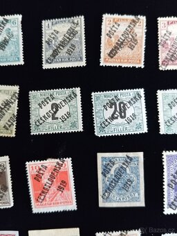 20 ks poštovních známek POŠTA ČESKOSLOVENSKÁ 1919 - 5