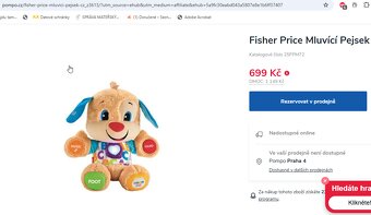 anglicky mluvící plyšový pejsek Fisher price - 5