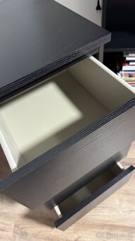 3x kontejner zásuvkový černý Ikea - 5