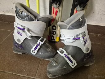 Dětské lyže +lyžáky. - 5