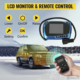 Naftové topení, dálkový ovladač s LCD, 12V a 220 V, odpočet - 5