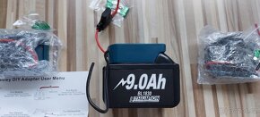 Adaptéry s vypínačem a pojistkou,pro Aku baterii Makita 18V - 5