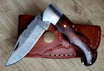 kapesní Damaškový nůž CLASSIC+ 17 cm s koženým pouzdrem - 5