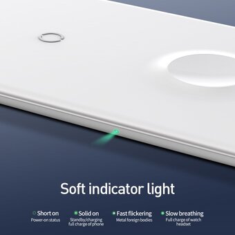 Bezdrátová nabíječka Baseus Smart 3in1 pro iPhone+Watch+AirP - 5