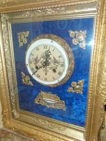 Rámové hodiny modré - 5