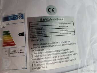 Elektrický bojler / ohřívač vody 100 l – 2000 W - 5