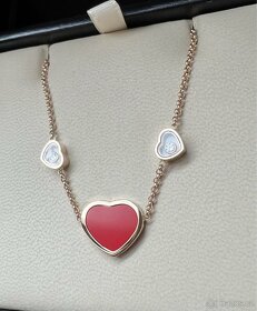Chopard náhrdelník rosegold happy hearts - 5