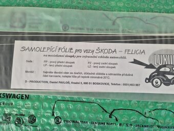 dobový polep sloupků dveří Škoda Felicia - 5
