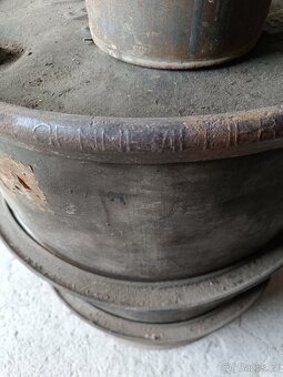 Starý sud 30. Léta, značeny s pumpou, 200l dekorace - 5