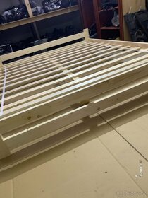 drevena postel 180x200 borovice manzelska S rostem - 5