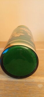 Velká skleněná váza se zlatým motivem růže - 5