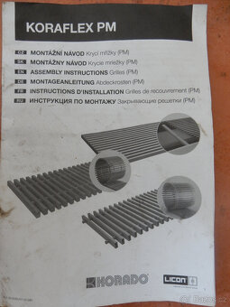 Krycí mřížka KORAFLEX PM hliníková stříbrná 328mmx3m - 5