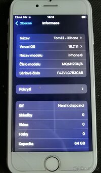 IPhone 8 - Silver - 64gb - 5