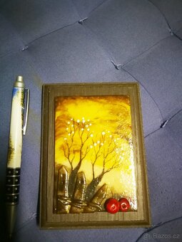 Kovaný svícen,opálová váza,plastiky - 5