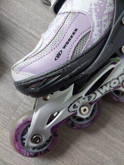 Dětské dívčí inline brusle - 5