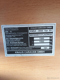 KNAUS CHEERS 500, mover, markýza, předstan - 5