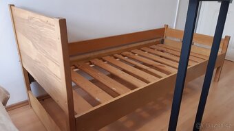 Dřevěná postel s roštem 200x90cm - 5