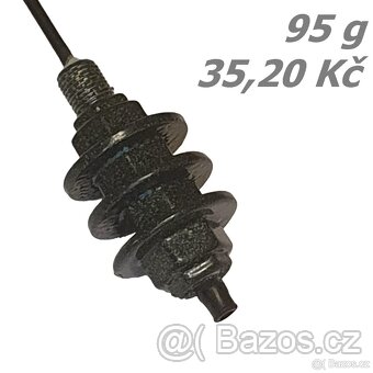 Rybářská krmítka průběžná Sendvič válec 85-105 g Sleva 20% - 5