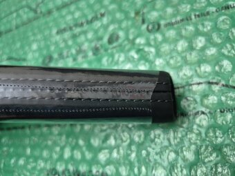 madlo ruční brzdy kožené barva antracit VW Polo VI 2G0711503 - 5