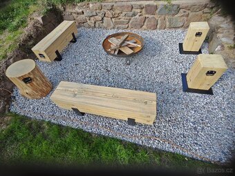 Zahradní lavice k ohništi - 5