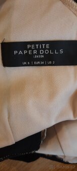 Černé krajkové šaty, vel. 34, zn. Paper Dolls Petite - 5