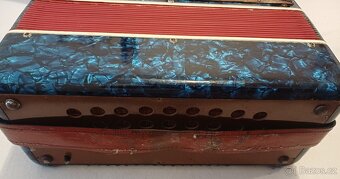 Akordeon, historická knoflíková harmonika KEBRDLE - 5