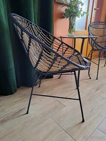 Křesla zahradní na balkon 2 kusy - 5