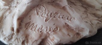 ALABASTROVÁ FIGURKA ITALSKÝ UMĚLEC "PEYRANO MORIS" - DÍVKA - 5