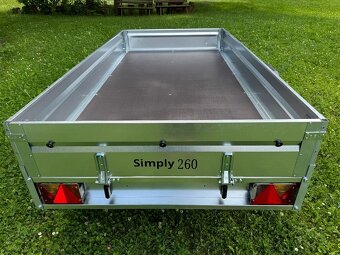Sklopný přívěs 252x130 cm, 130 km/h, 750 kg, sklopné čelo - 5