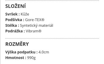 Prodám terénní dámské boty Millet. - 5